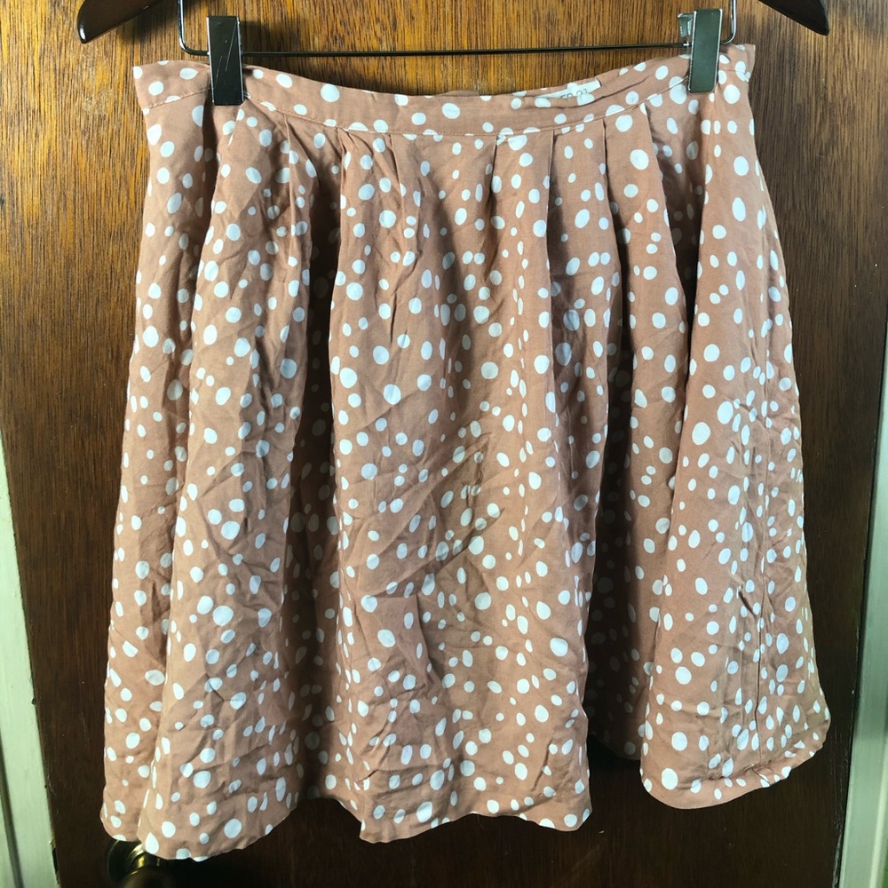 Peach Polka Dot Skirt